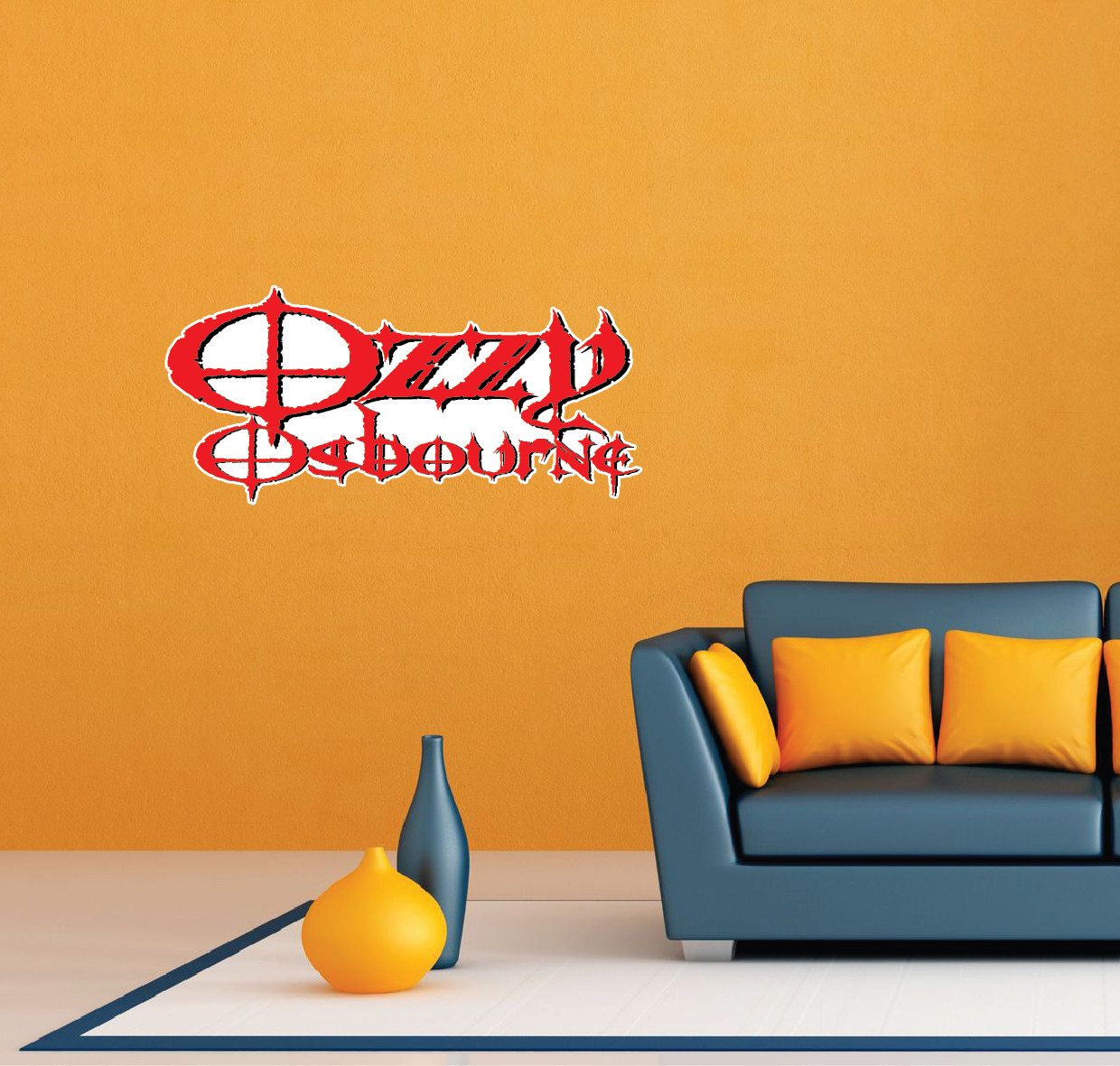 Ozzy Osbourne Rock Metal Music Room Wall Decor Sticker Decal 25"X12"