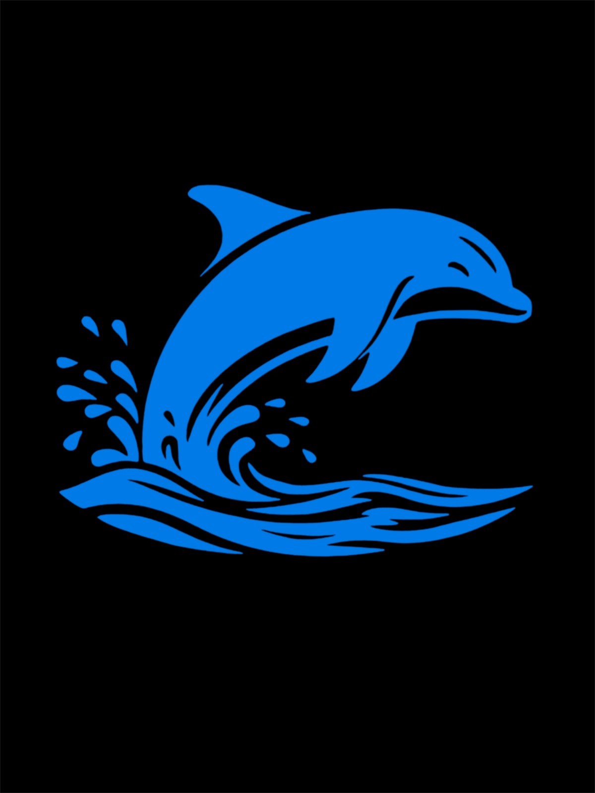 Dolphin splashing Decal for car Windows Laptops most Smooth Surfaces