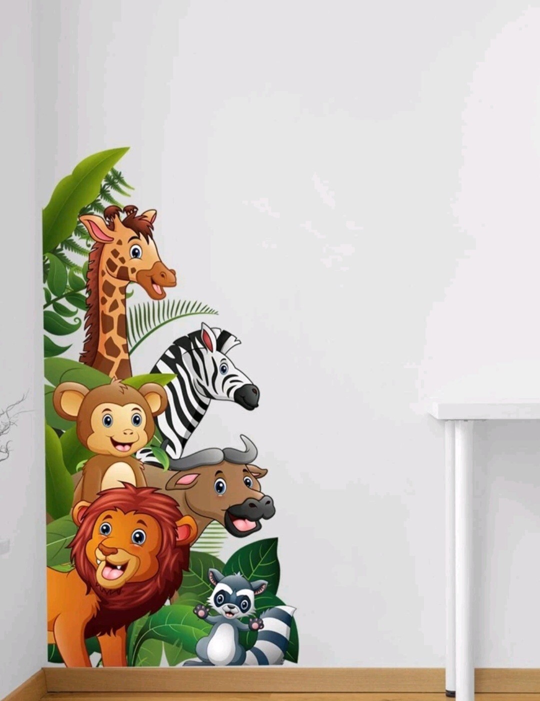 "1pcs Cartoon Animal Wall Stickers – Cute Vinyl Decals for Home, Spring Refresh