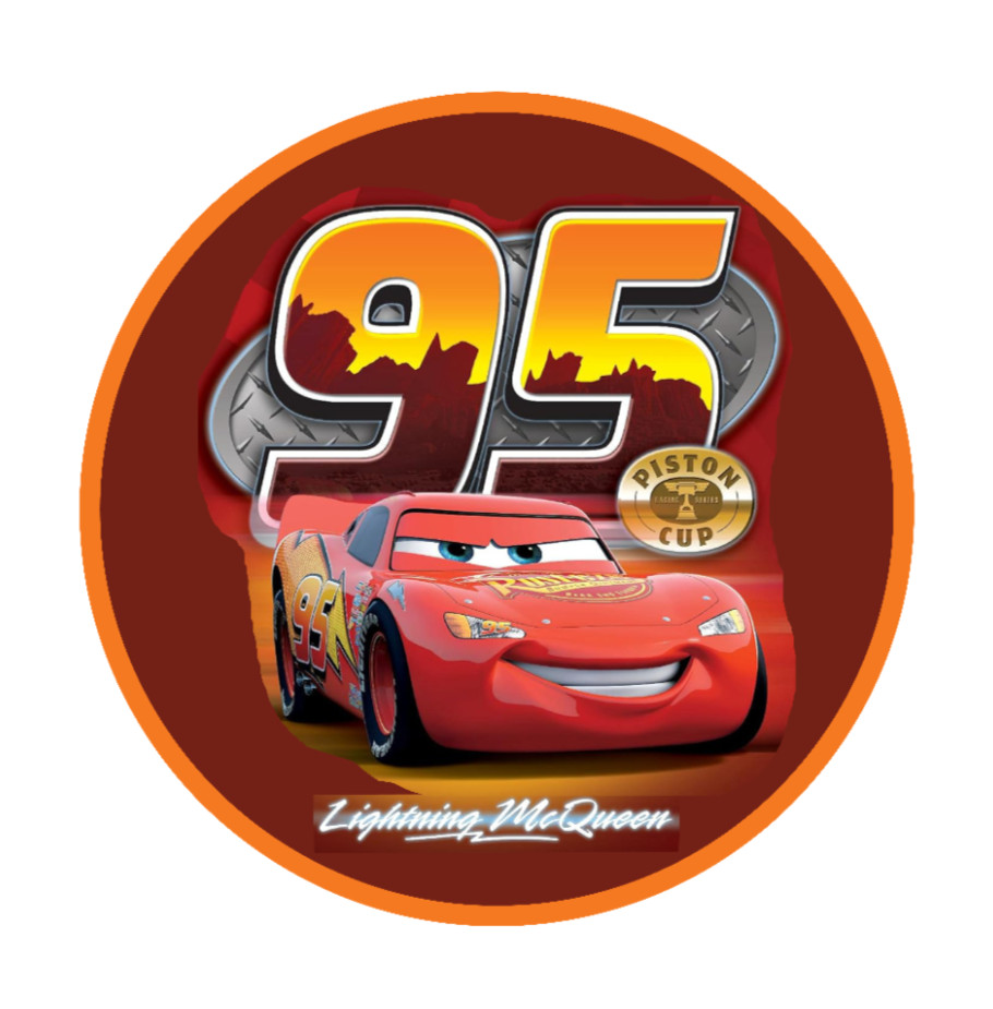 Movie – Cars "Lightning McQueen" – 4" Handmade Vinyl Decal Vehicle Cooler Laptop