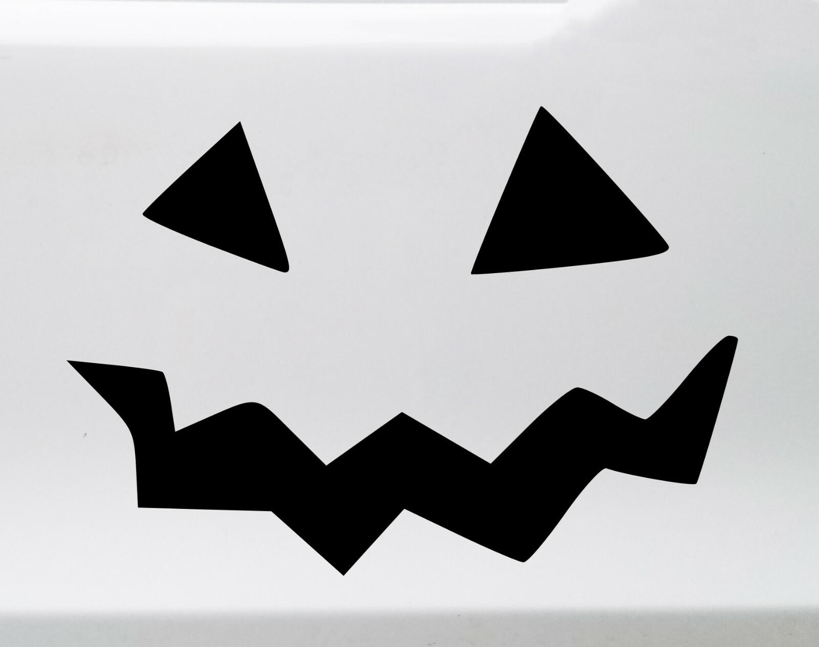 Pumpkin Face Vinyl Decal V10 | Halloween Creepy Smile Scary | Die Cut Sticker