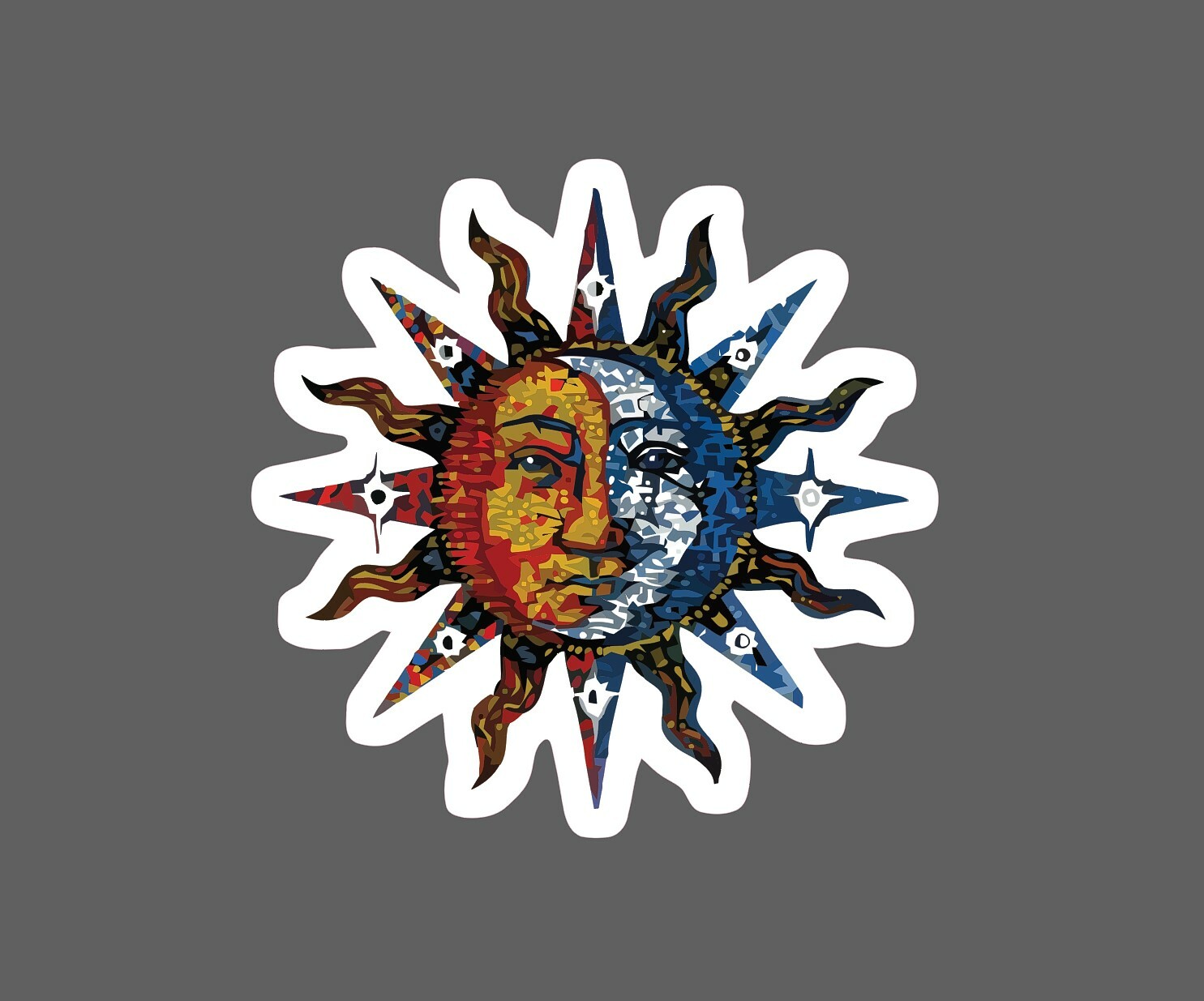 Sun and Moon Sticker Mosaic Waterproof – Buy Any 4 For $1.75 Each Storewide!