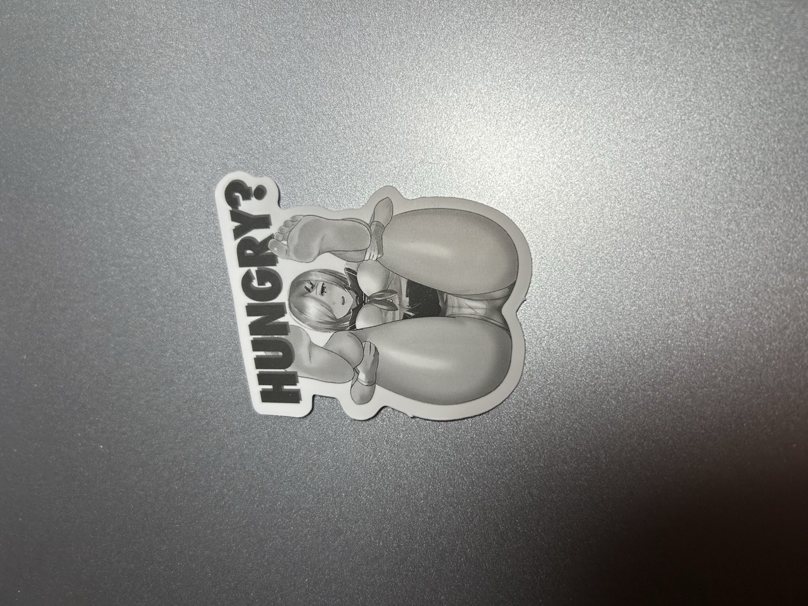 black and white waifu lewd stickers #10