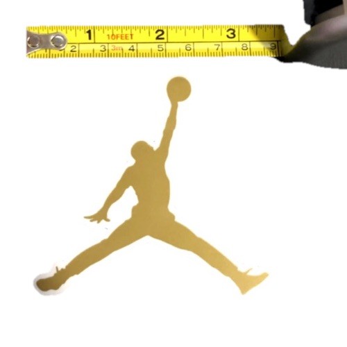 Air Jordan Gold Jumpman Logo Sticker 3.25"