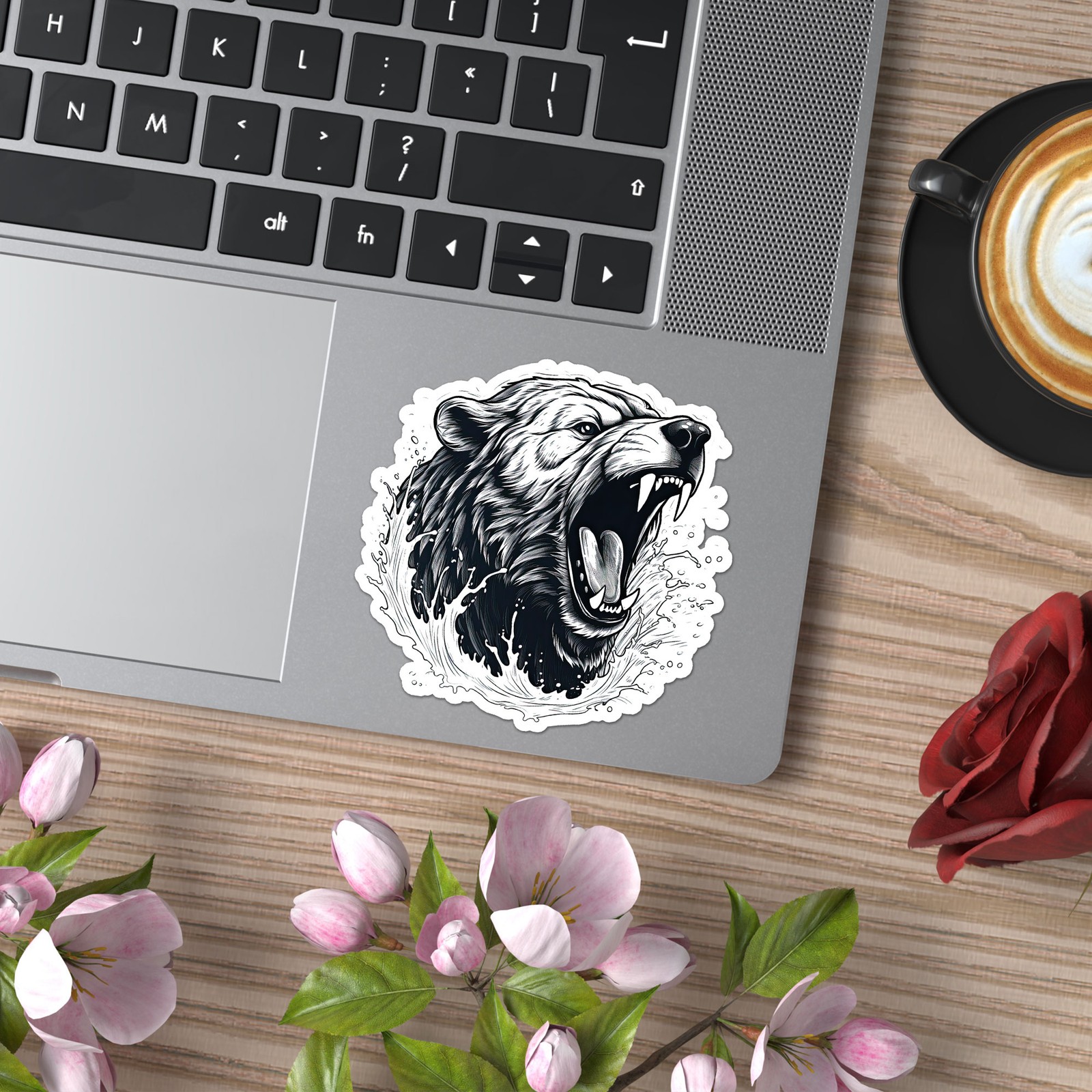 Grizzly Bear – Vinyl Decal Sticker – Car Window Laptop – ebn9519