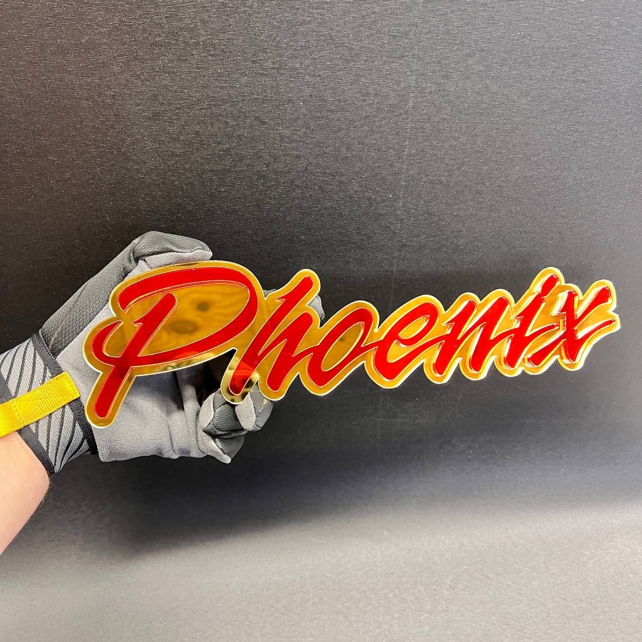 Phoenix 3D Car Badge Fender Emblem – Grille Holder Acrylic Car Decal 1PC
