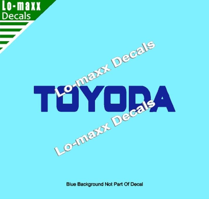 TOYODA Premium Custom Graphics Die-Cut Vinyl Decal for High-Octane Style
