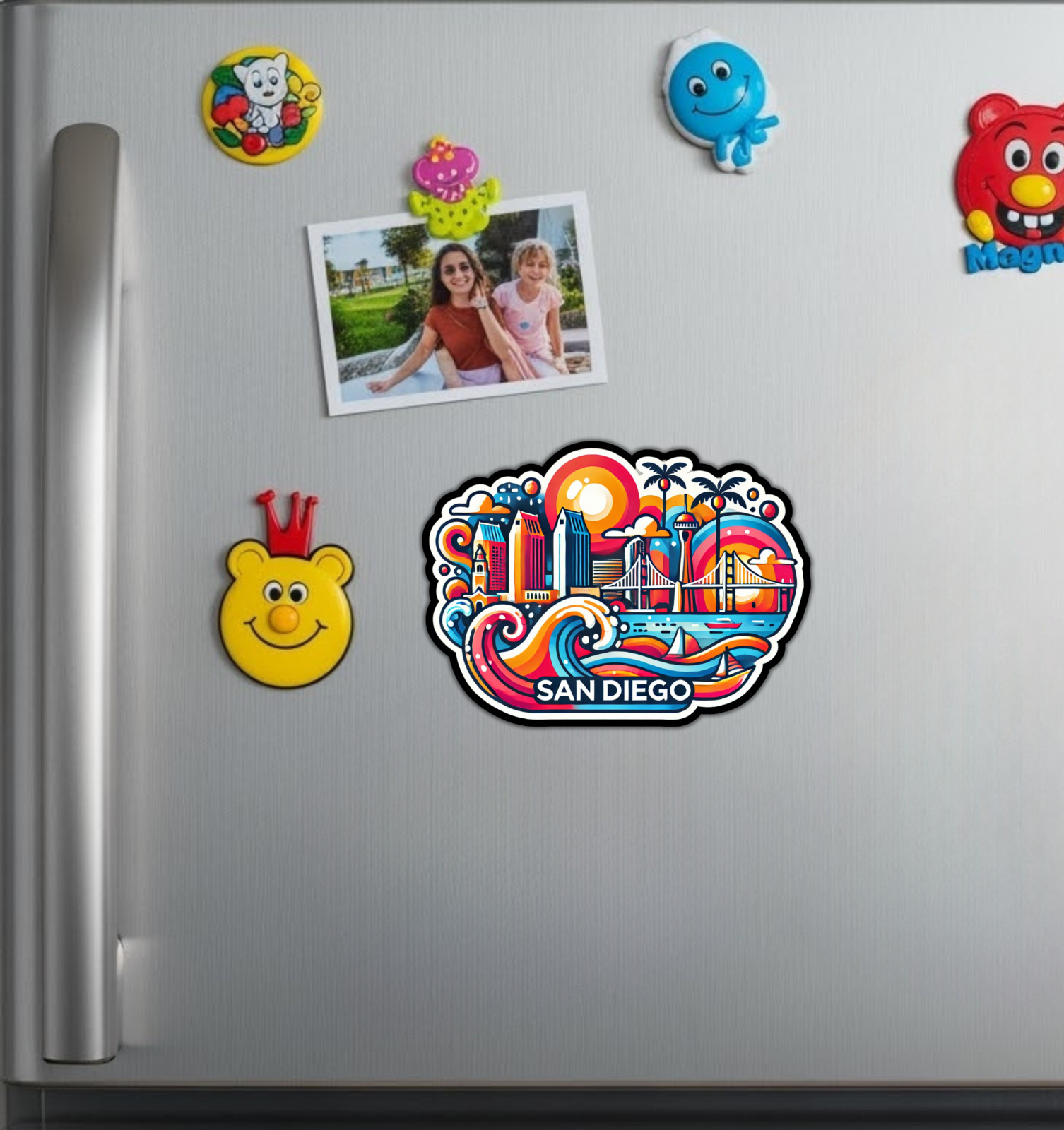 San Diego Fridge Magnet or Laptop Sticker