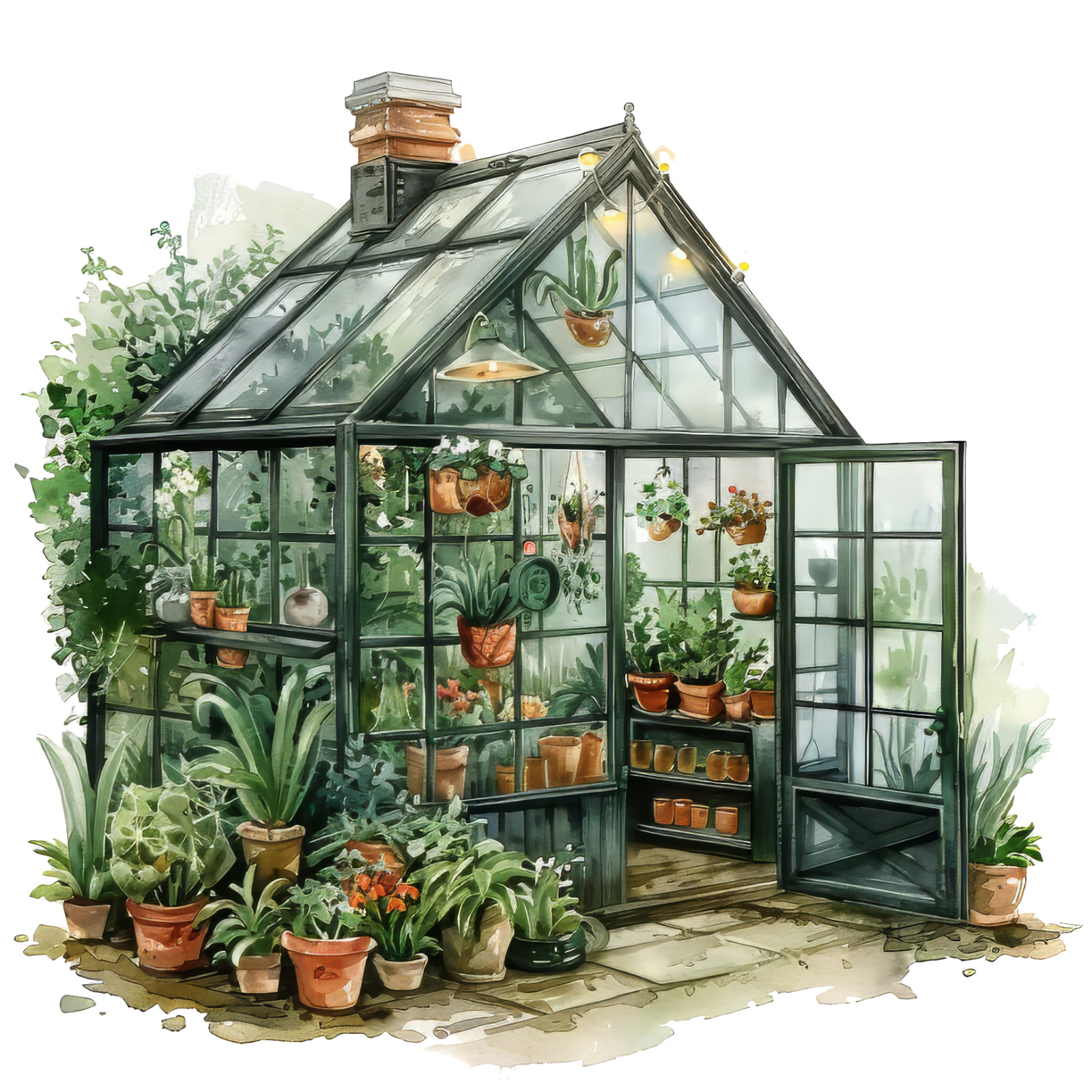 Wall sticker Enchanted Greenhouse Wall sticker 18 x 18 cm large