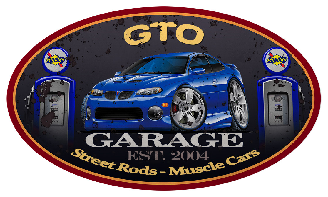 2004 2005 2006 Pontiac GTO Garage Sign Wall Art Graphic Sticker