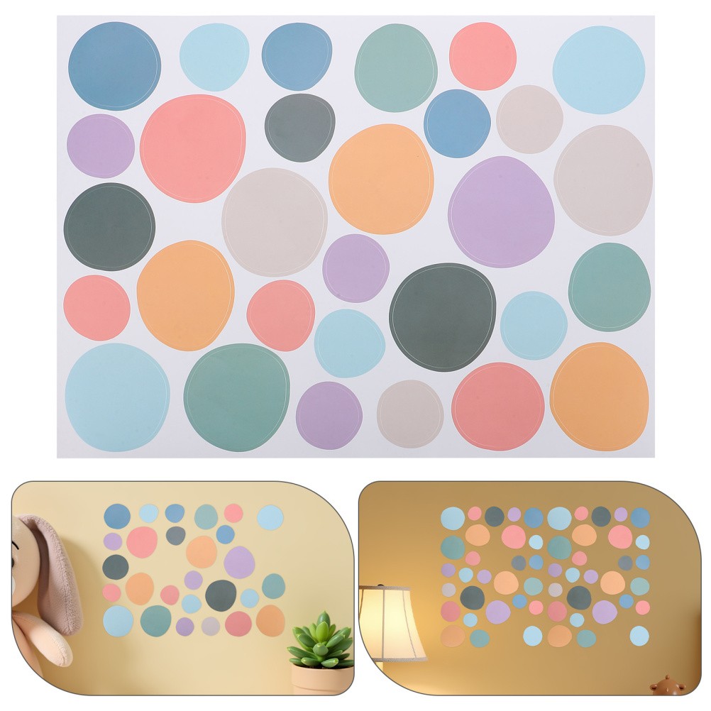 10 Pcs Classroom Decor Colorful Dot Wall Decals Colored Stickers