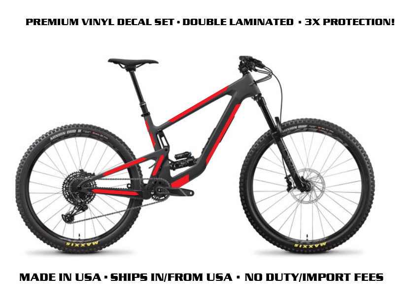 All Mountain Bike Style MTB eBike BMX Protection Stickers Decal Ship/Made in USA