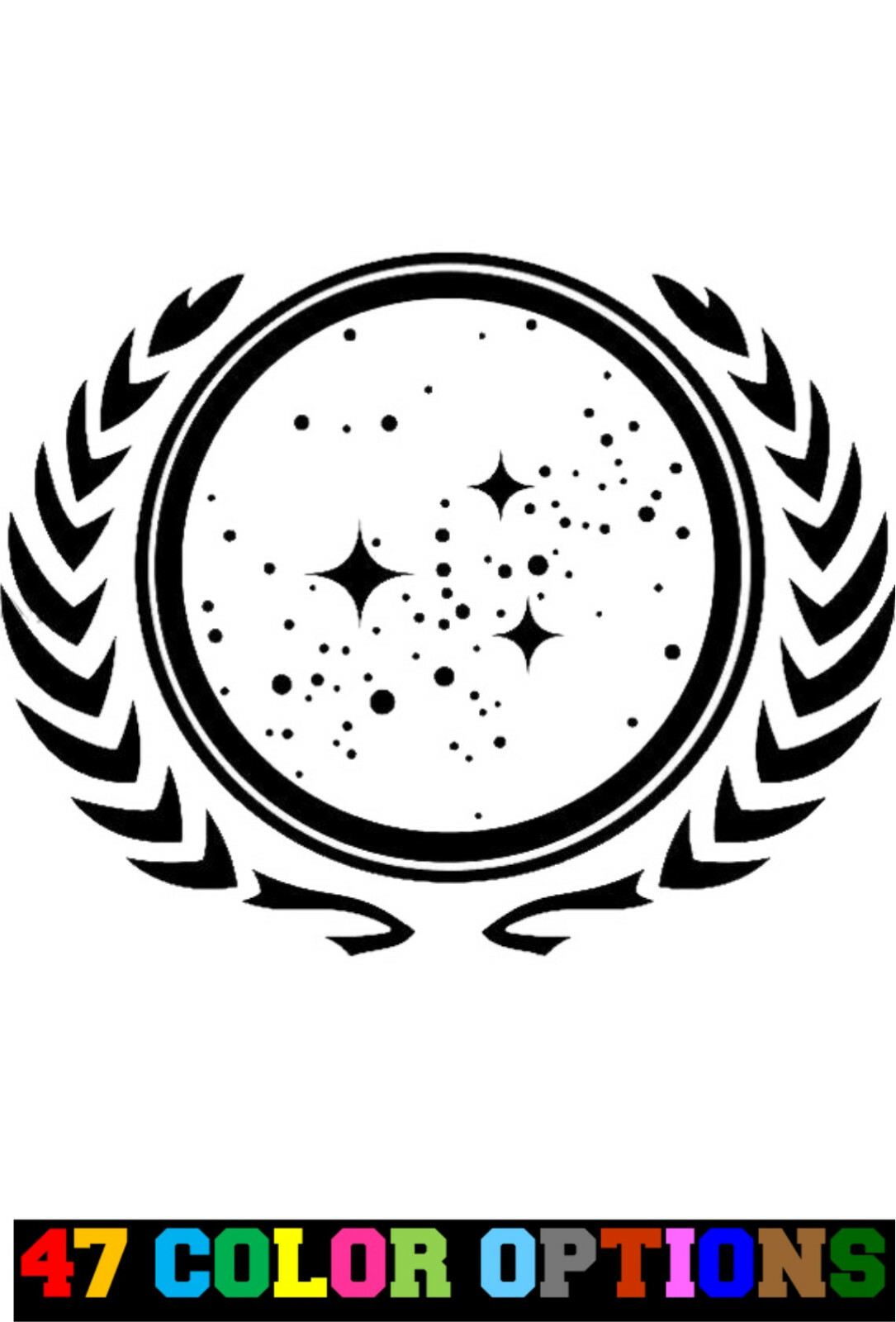 Vinyl Decal Truck Car Sticker Laptop – Star Trek Next Generation Federation