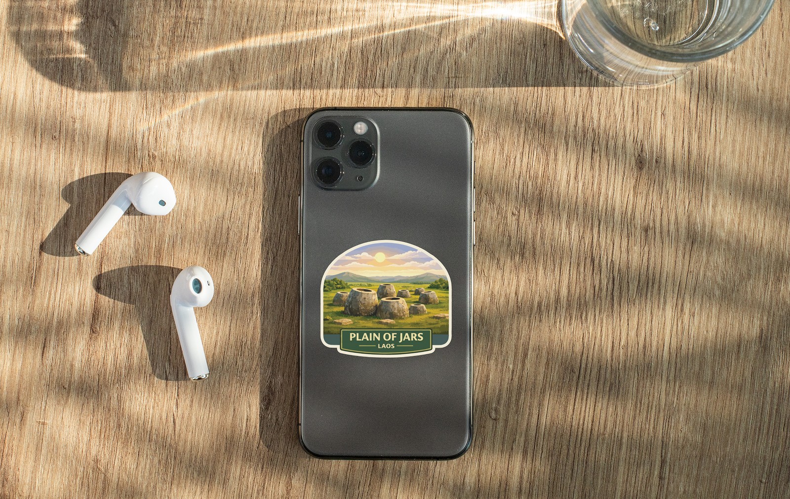 Plain of Jars Laos Sticker Decal Vinyl Die-Cut World Heritage Sites Series