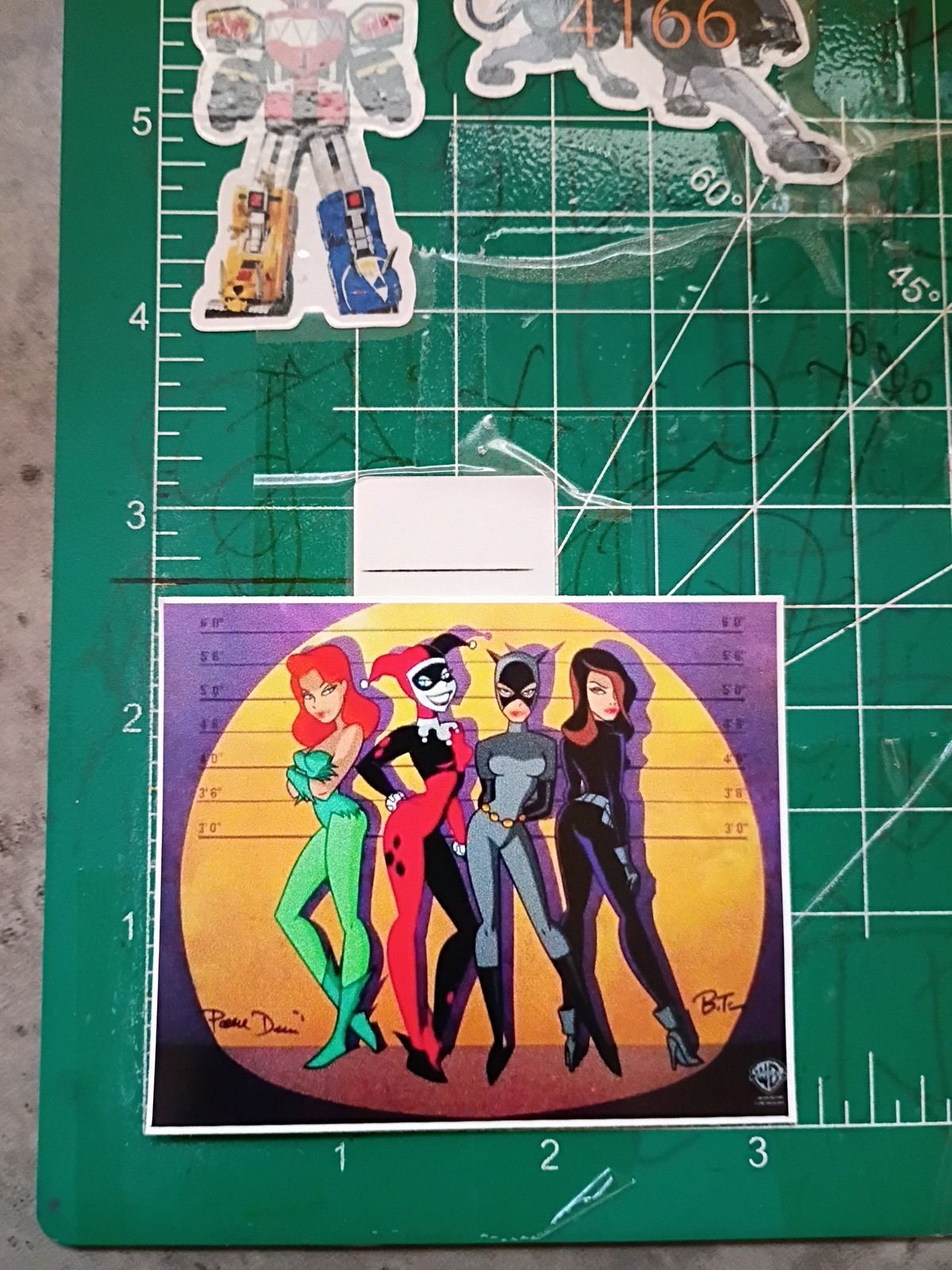 BATMAN THE ANIMATED SERIES X VILLIANS SQUAD X VYNIL HIGH-GLOSS STICKERx3x2.75"