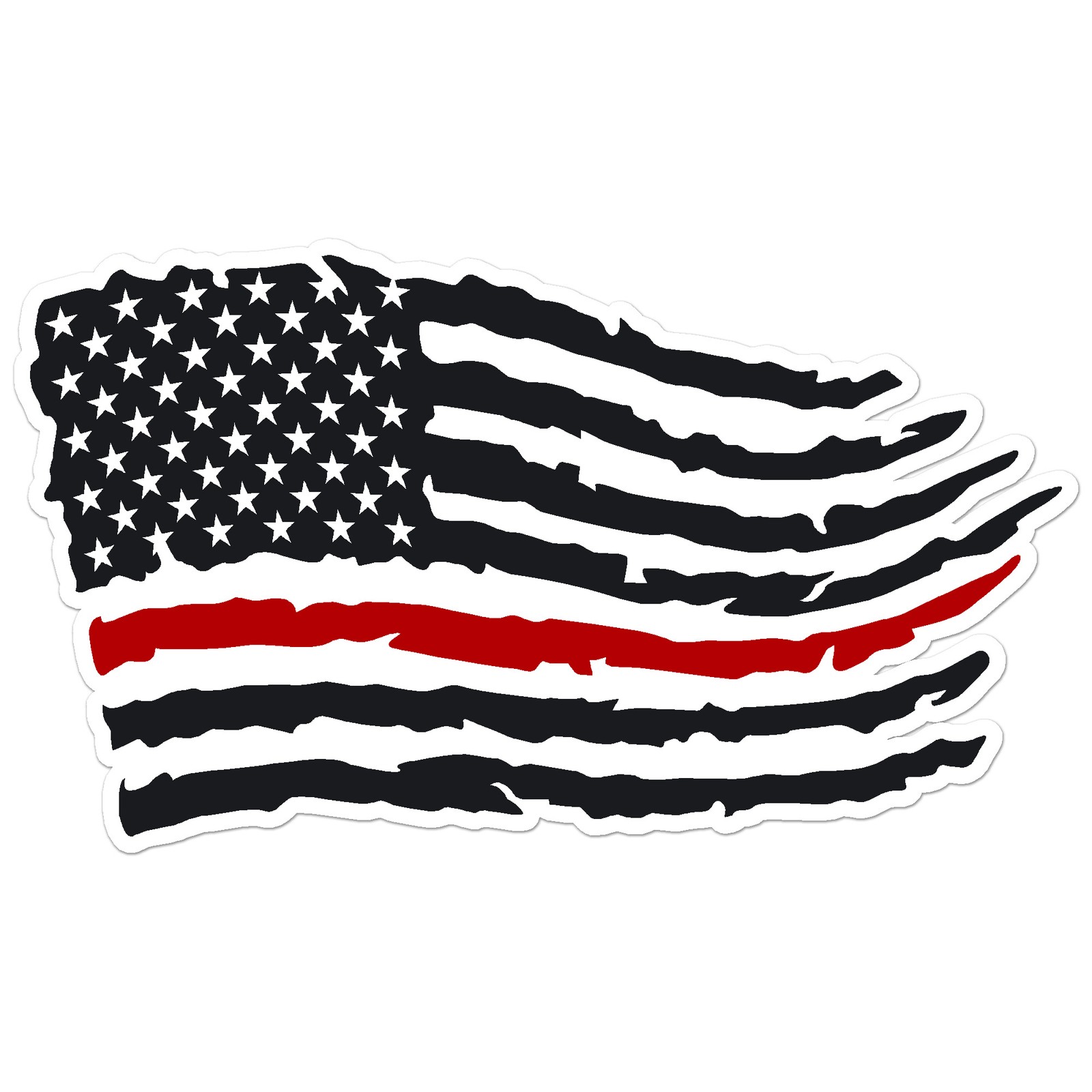 Firefighter USA Flag – Vinyl Decal Sticker – Car Window Laptop – ebn8525