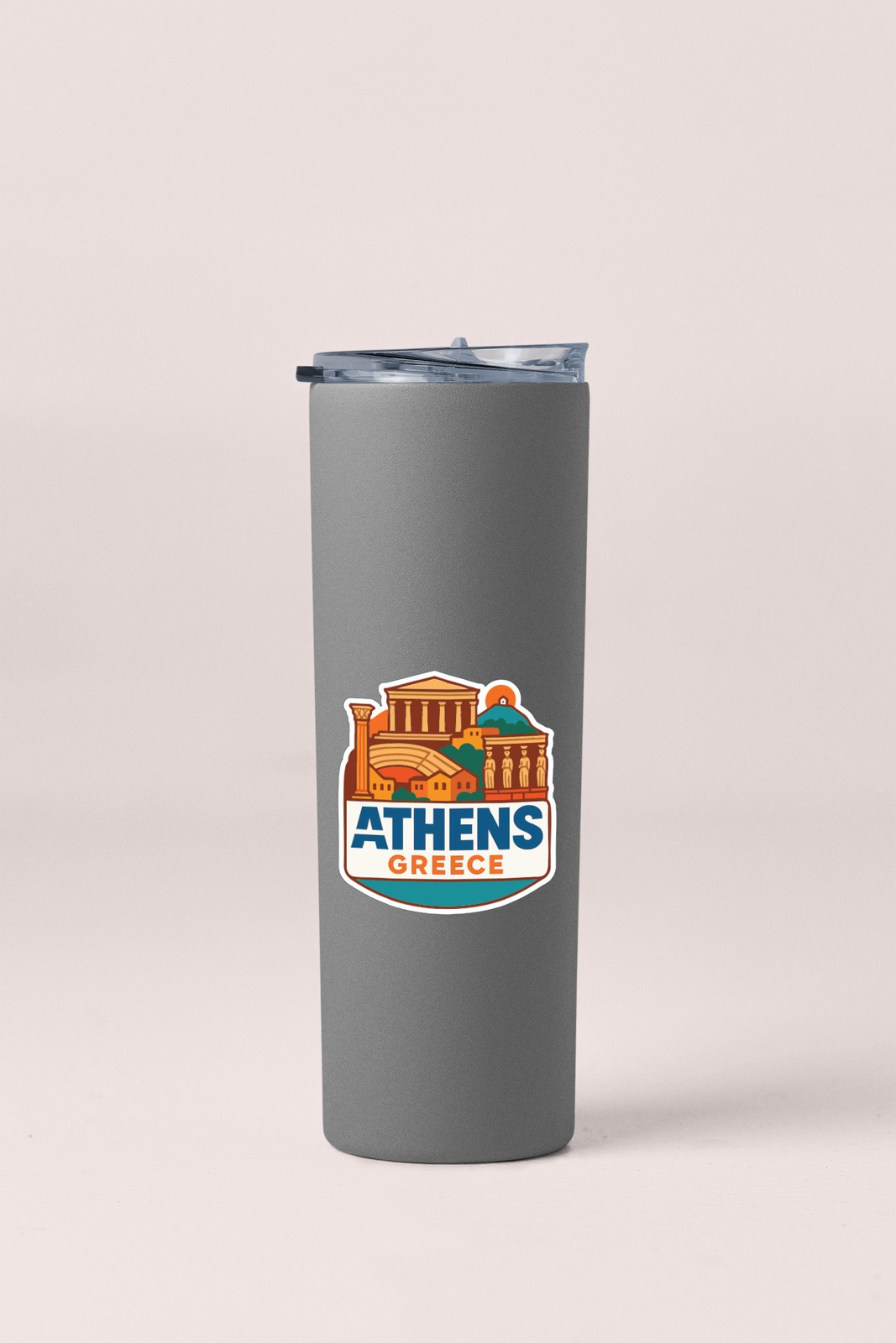 Athens Greece Sticker Decal Vinyl Die-Cut City Skyline Landmark Design