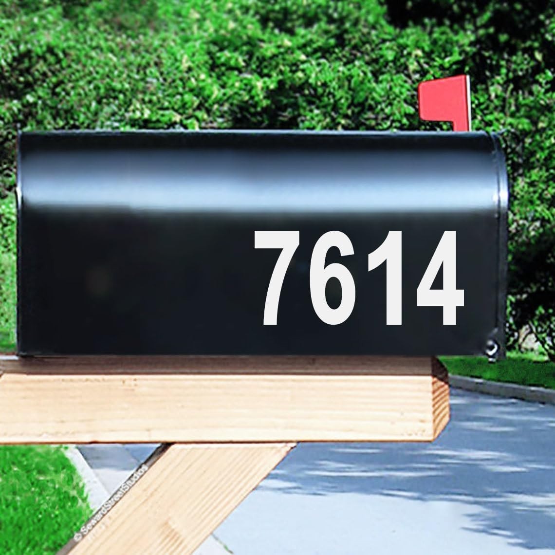 Stylish Reflective Mailbox Number Stickers – Waterproof 2" x 5 for Easy ID