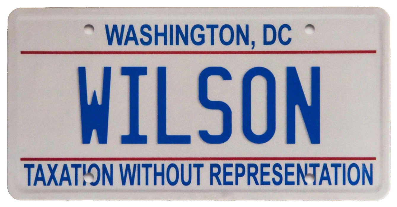 PHISH Wilson District of Columbia License Plate Sticker *NEW* 5" x 2-1/2"