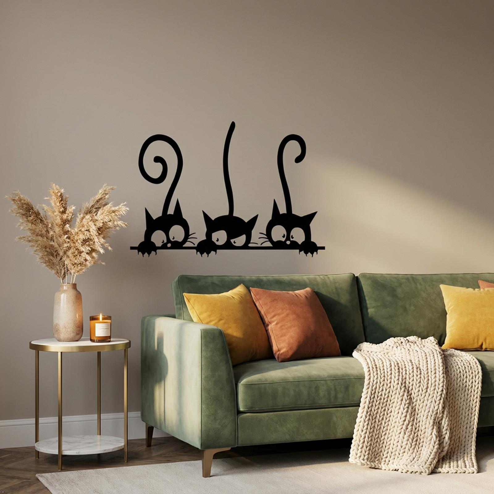 Cat Pattern Home Quote Vinyl Wall Decal Decor Art Sticker Decals PVC Baby