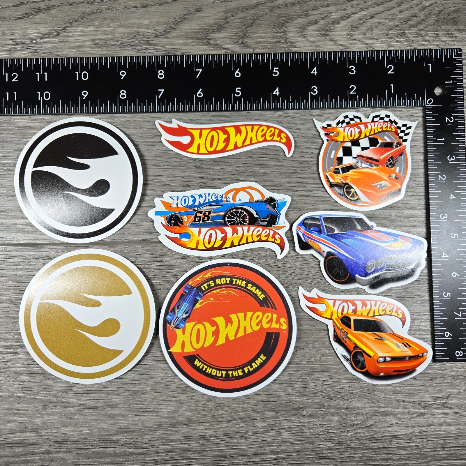 8 Hot Wheels Stickers Vinyl Sticker Decal Pack UV Waterproof Matte Finish HQ
