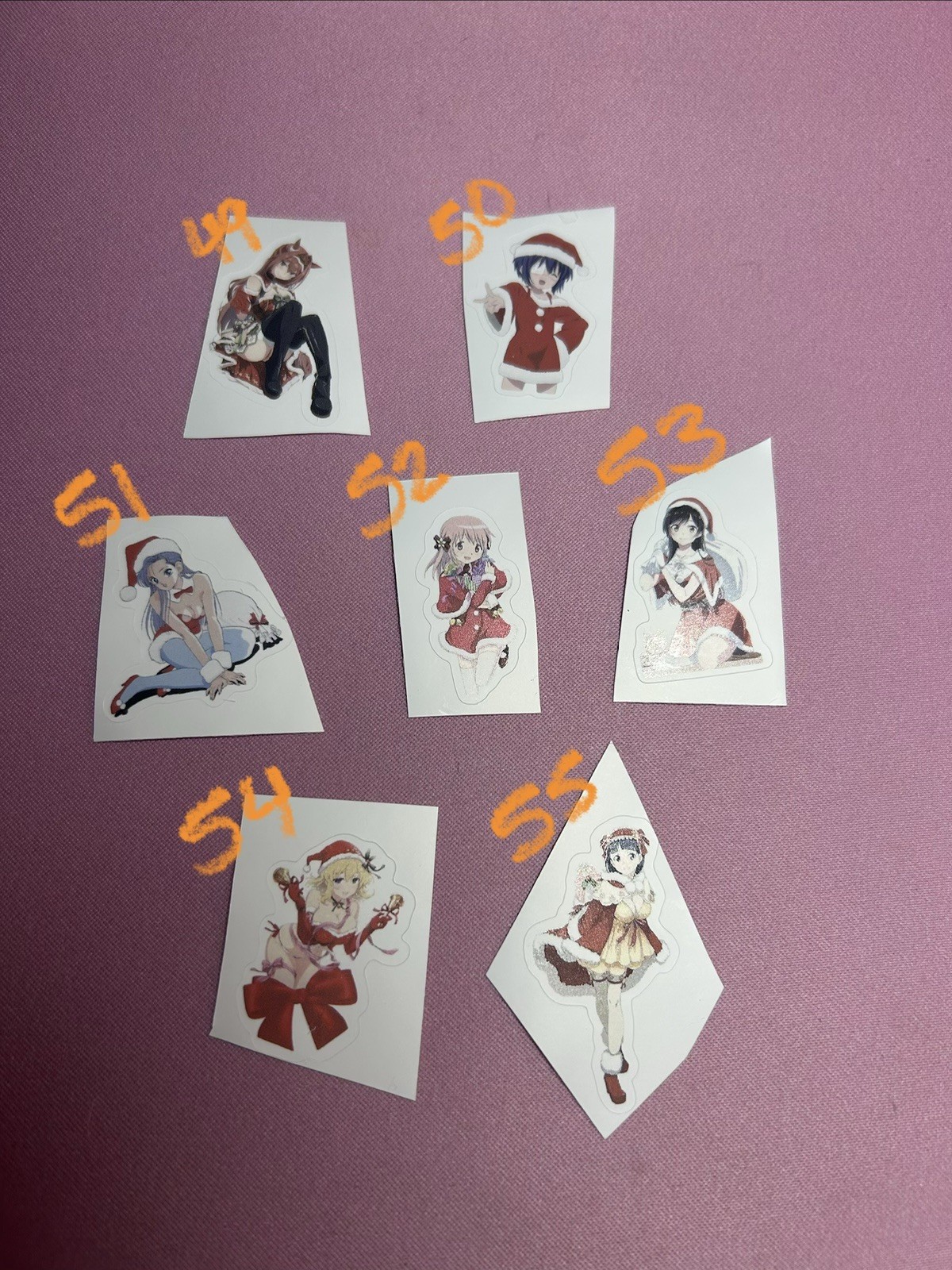 waifu lewd sexy girl anime christmas stickers