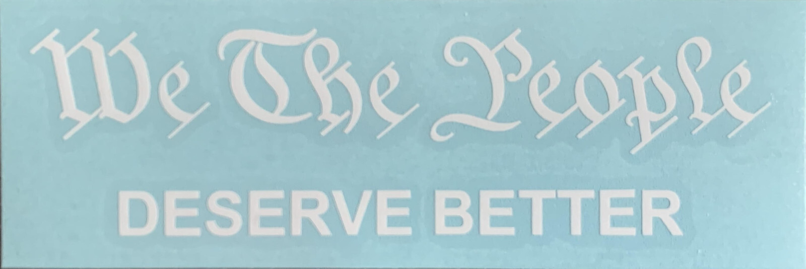 WE THE PEOPLE Outdoor Vinyl Decals with 8 options – 6.0" W x 1.026-1.526" H
