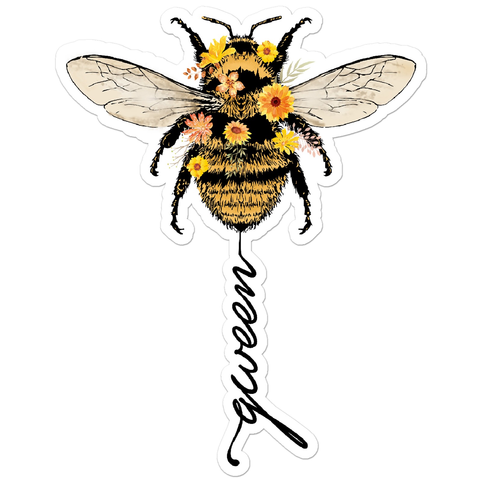 Queen Bee – Vinyl Decal Sticker – Car Window Laptop – ebn8794