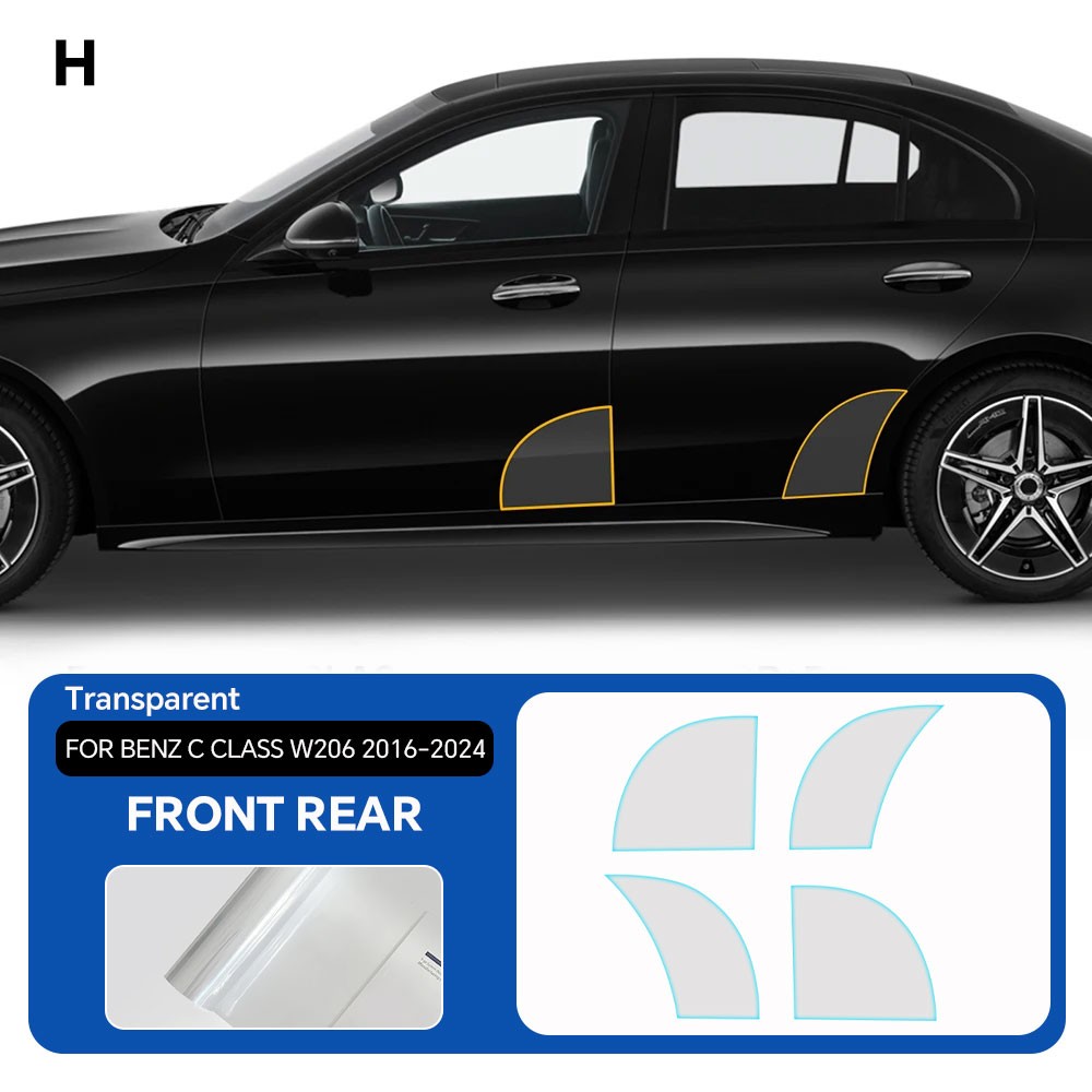 Full Car For Mercedes C Class W206 2022-2025 Precut Paint Protection Film PPF