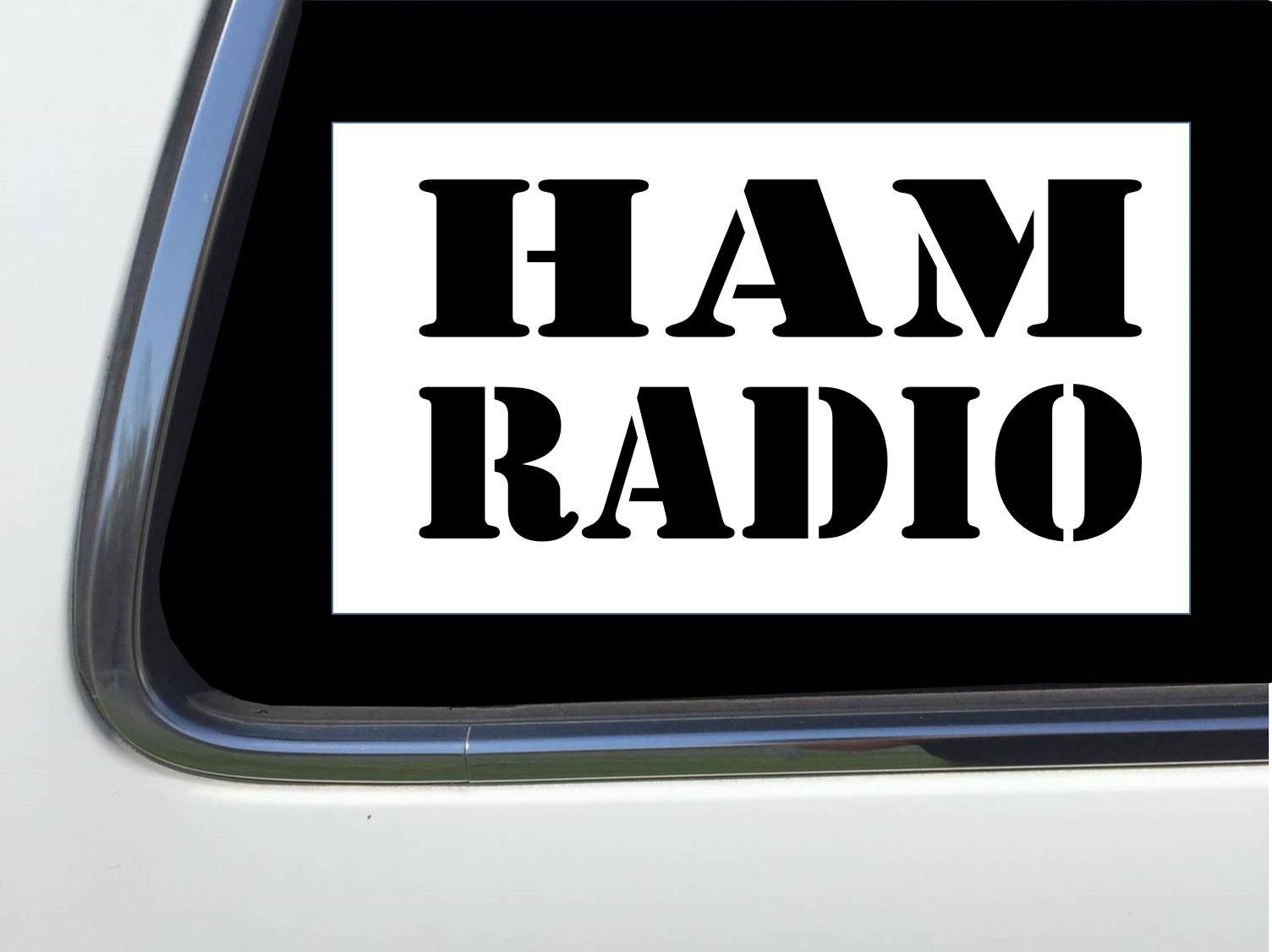 ThatLilCabin – HAM RADIO IN RECTANGULAR BOX 6" decal AS1445