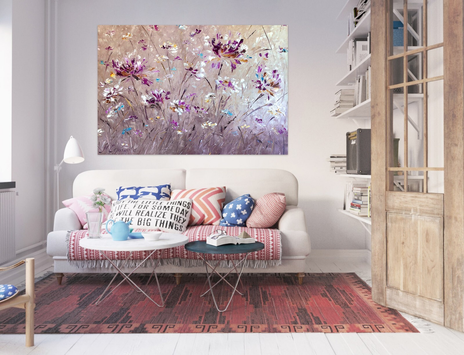 3D Purple Flower A693 Wall Stickers Wall Murals Wallpaper Skromova Marina Amy