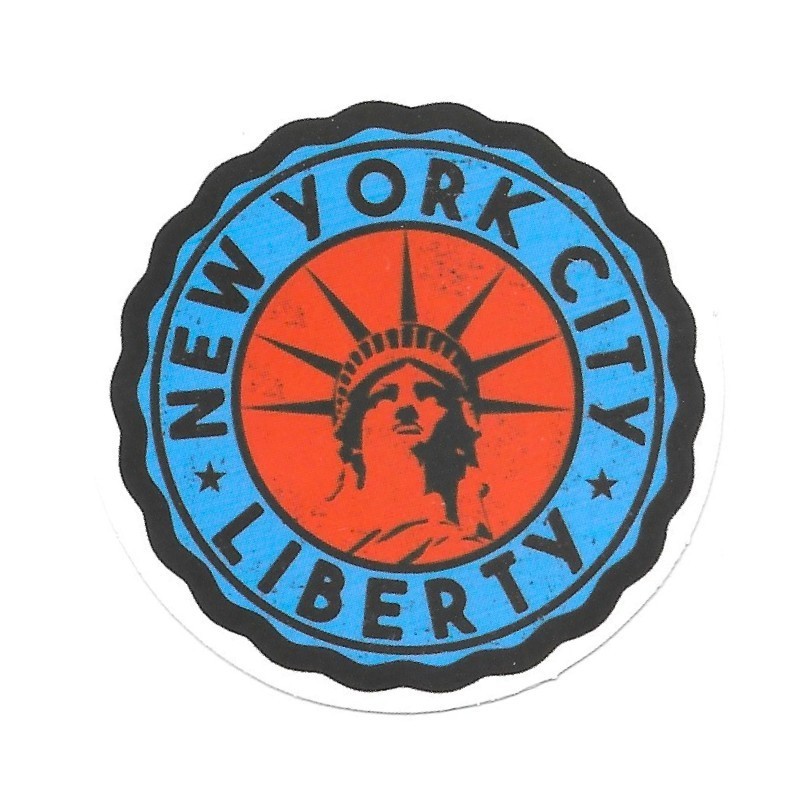 New York City Liberty Seal Sticker Die Cut Vinyl Scrapbooking Travel Journal