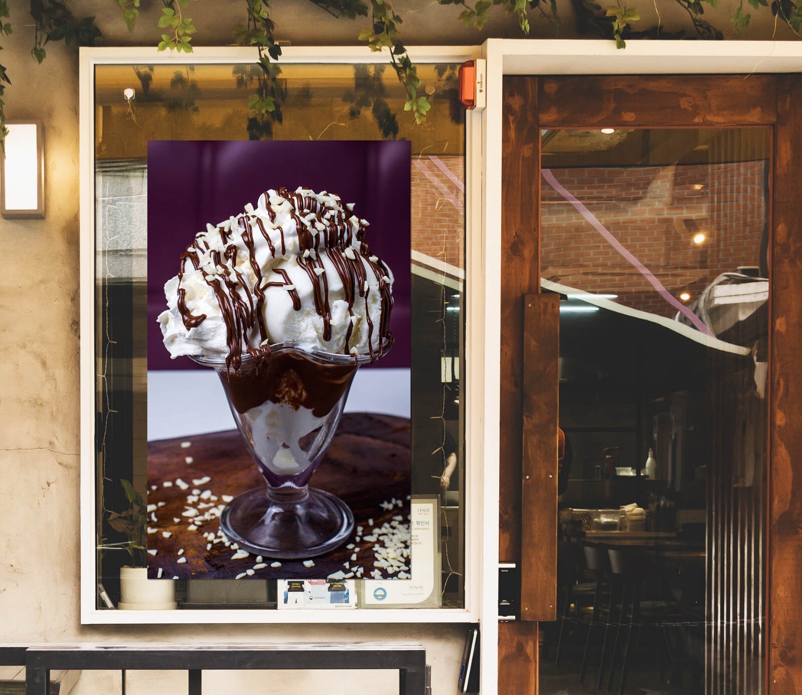 3D Ice Cream Dessert Shop O1126 Window Stickers Vinyl Wallpaper Wall Murals Fay