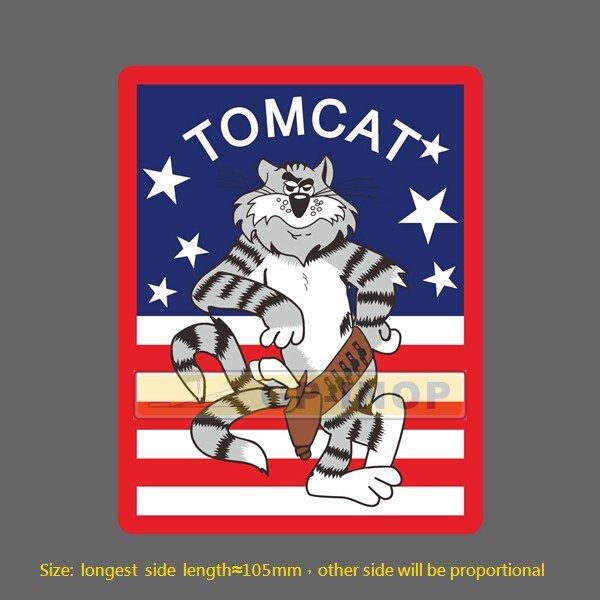 F-14 TOMCAT USA Vinyl Sticker luggage laptop skateboard car stickers