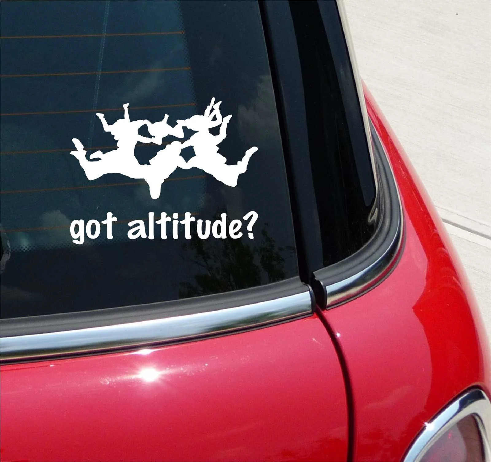 GOT ALTITUDE? SKYDIVING JUMPING GRAPHIC DECAL STICKER ART CAR WALL DECOR