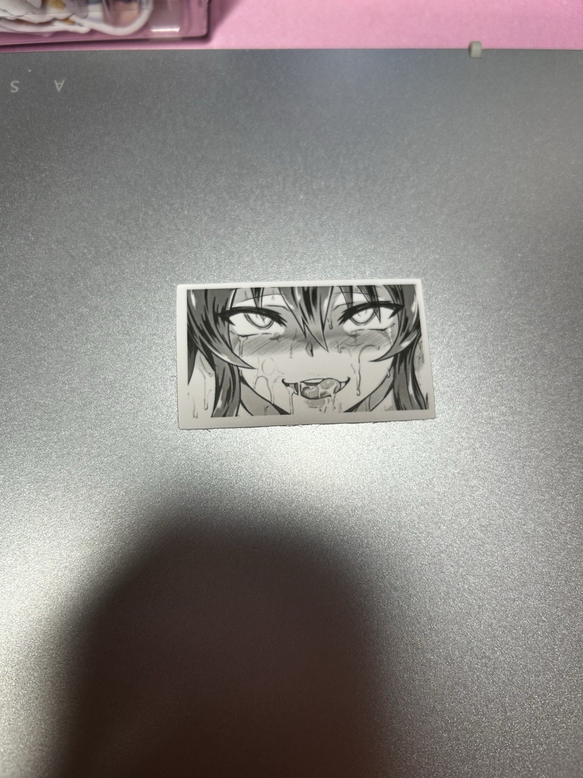black and white waifu lewd sexy girls stickers #7