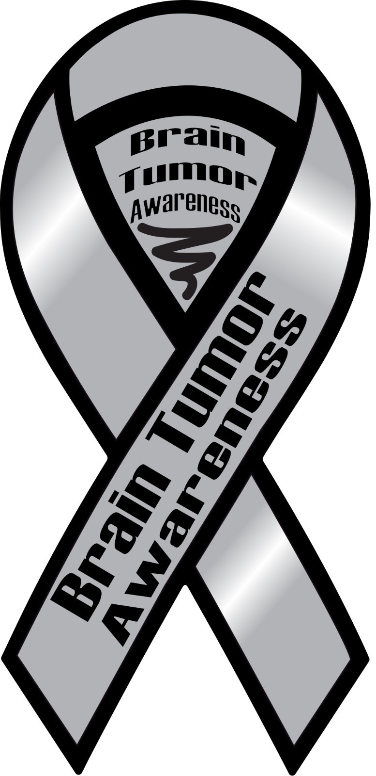 Brain Tumor Awareness Ribbon Vinyl Decal Sticker Choose Size Support