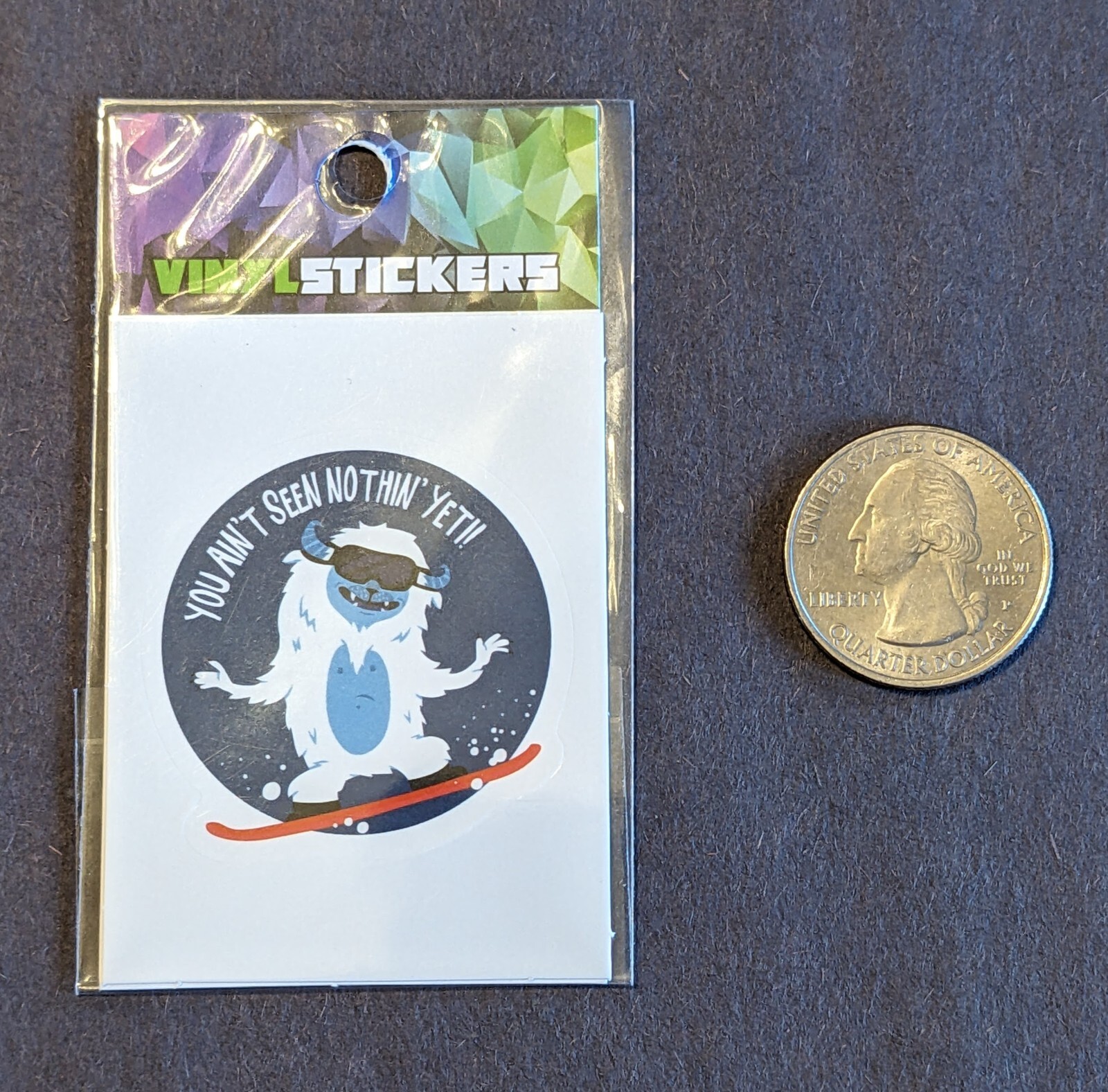 The Beard Abides Vinyl Sticker UV & Weather Resistant 1.13/16 x 2.5 inches
