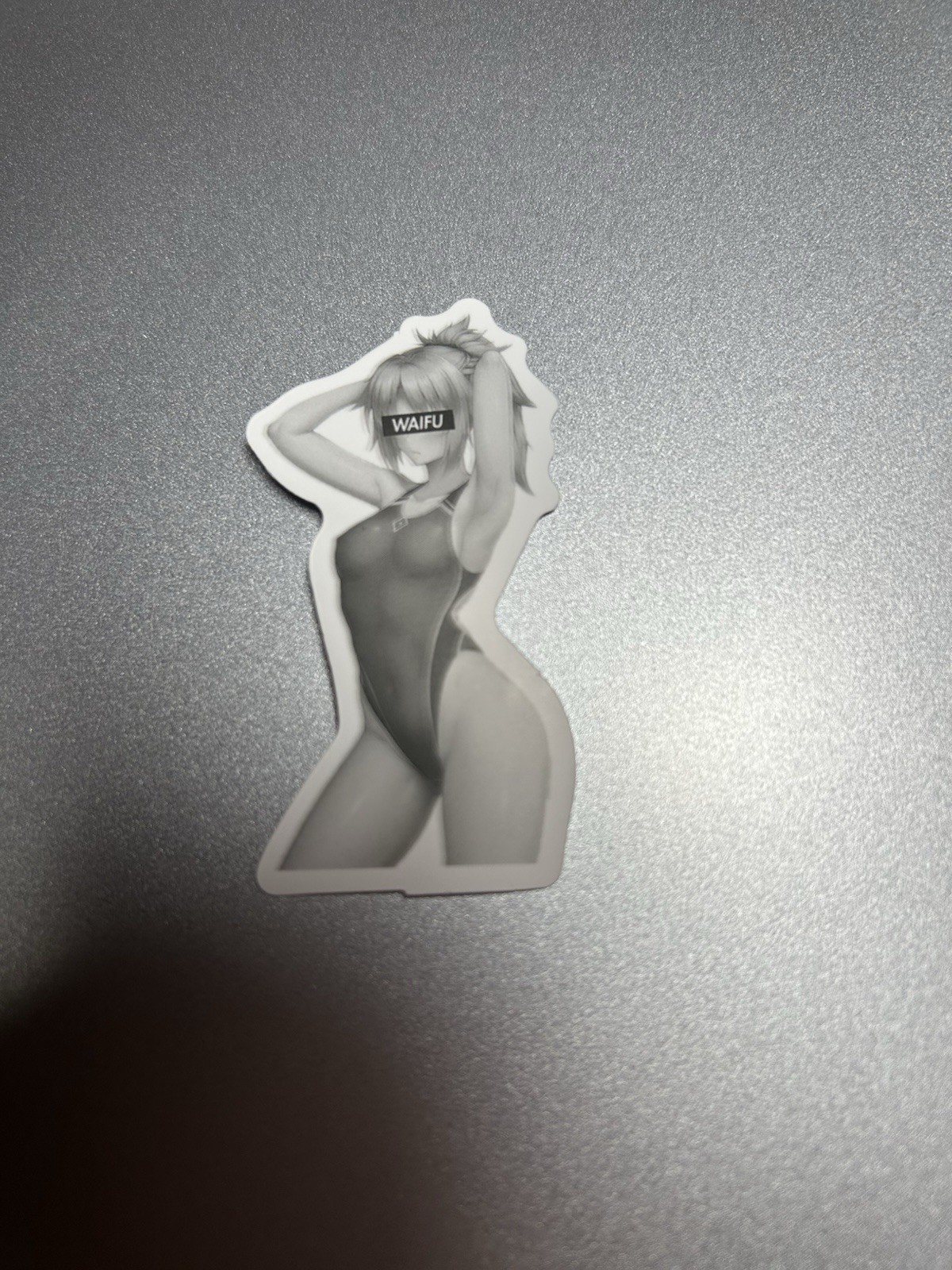 black and white waifu lewd sexy girls stickers #8
