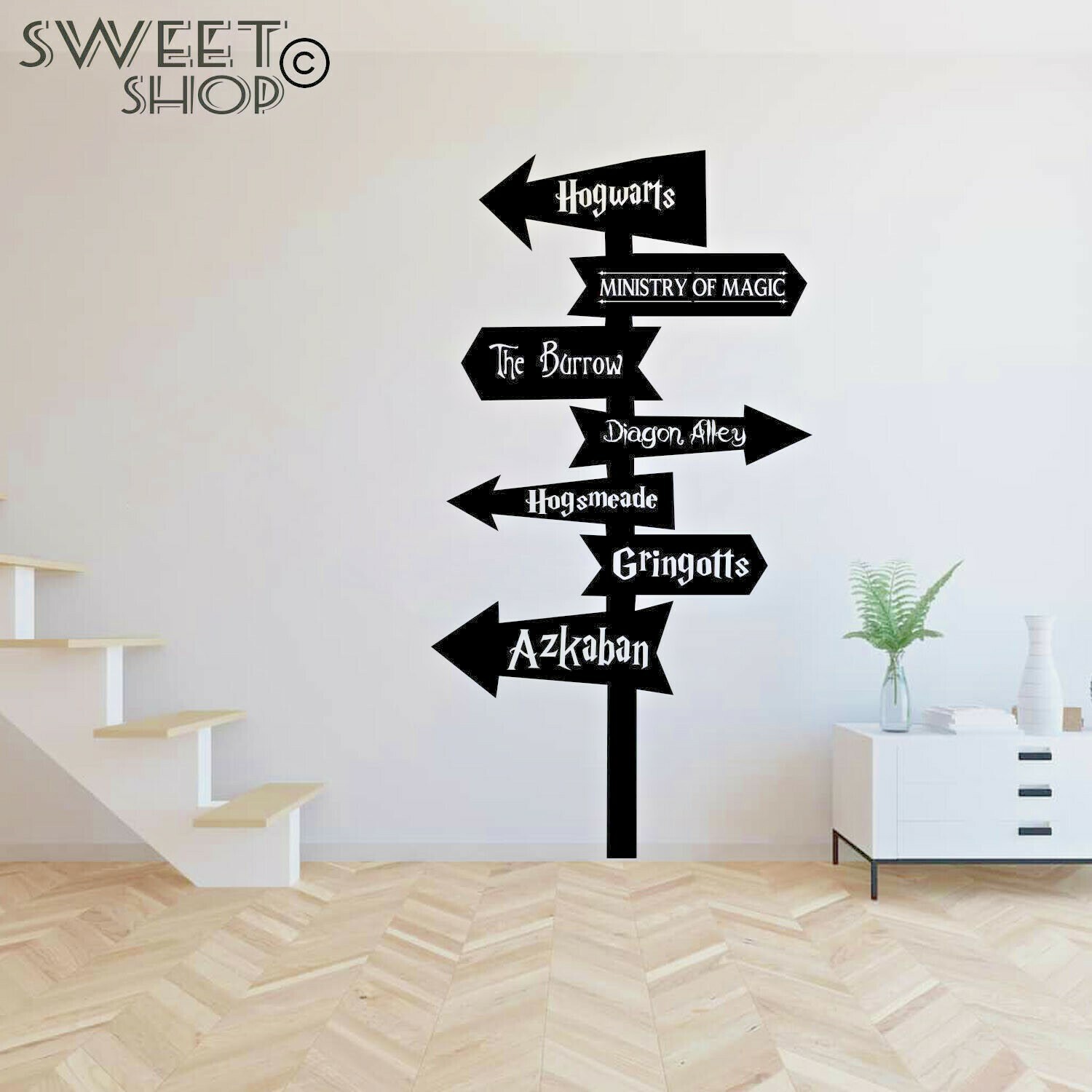 HARRY POTTER HOGWARTS MUGGLES WALL STICKER WALL DECORATION GIFT IDEA