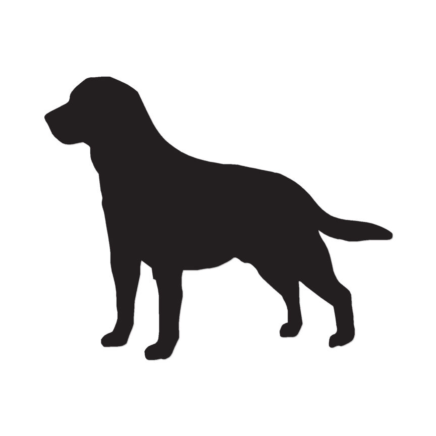 Labrador Terrier Dog – Vinyl Decal Sticker – Multiple Color & Sizes – ebn1974