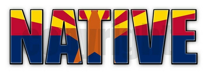 Arizona Native Flag Stickers Flag Decals Vinyl Indoor Outdoor Stickers