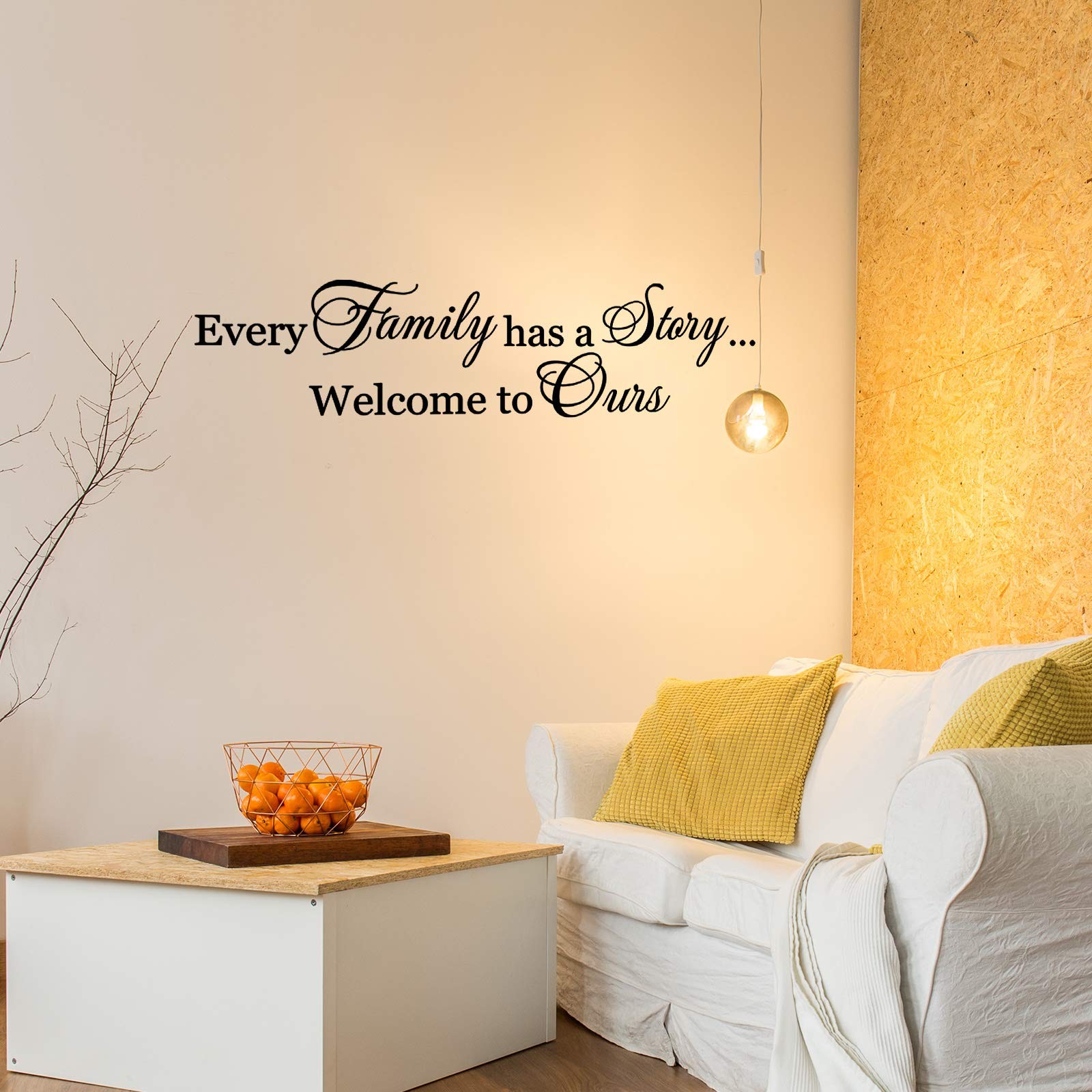 2 Pcs Wall Stickers for Living Room Decor Sticker Family Small, Basic