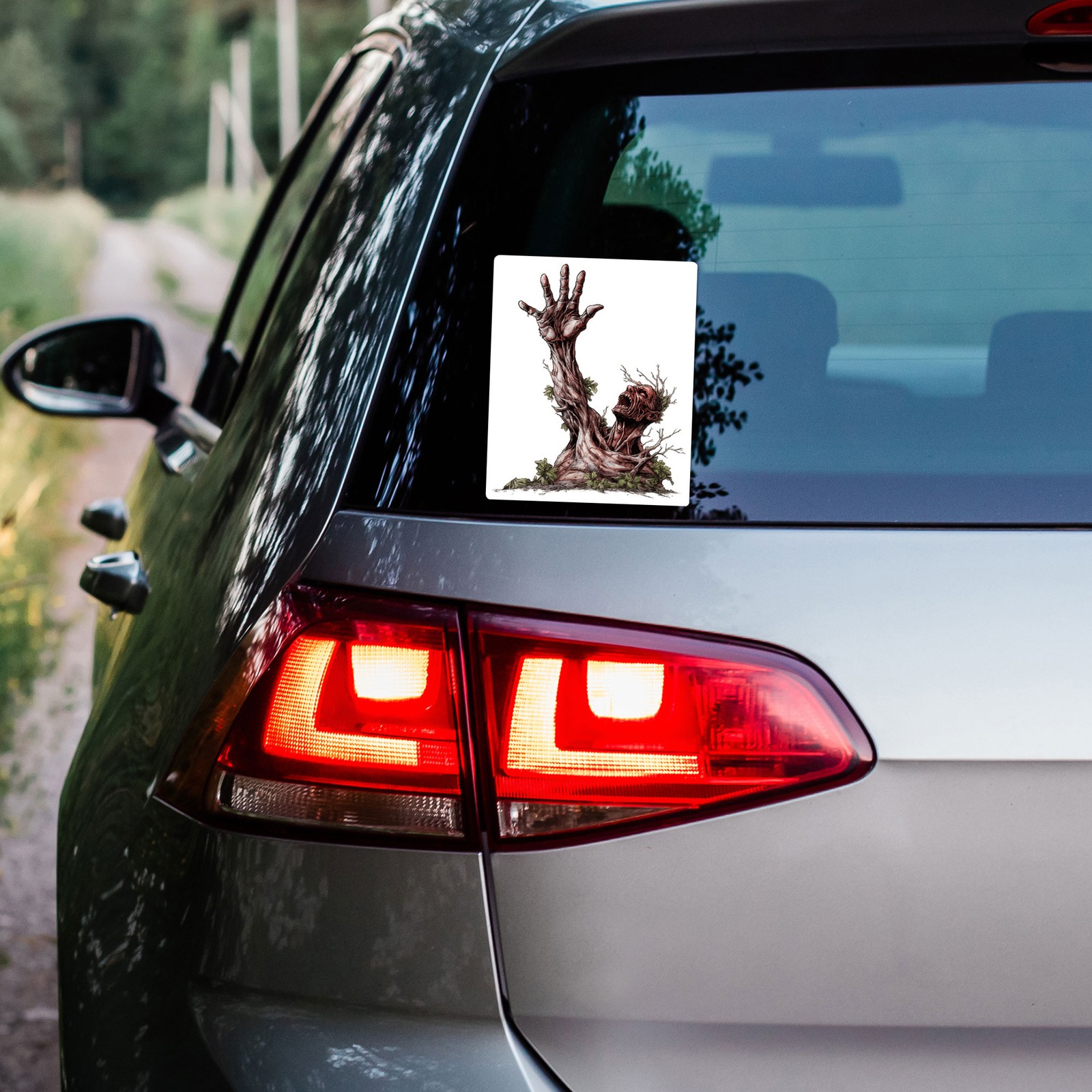 Zombie Crawling Grave – Vinyl Decal Sticker – Car Window Laptop – ebn9423