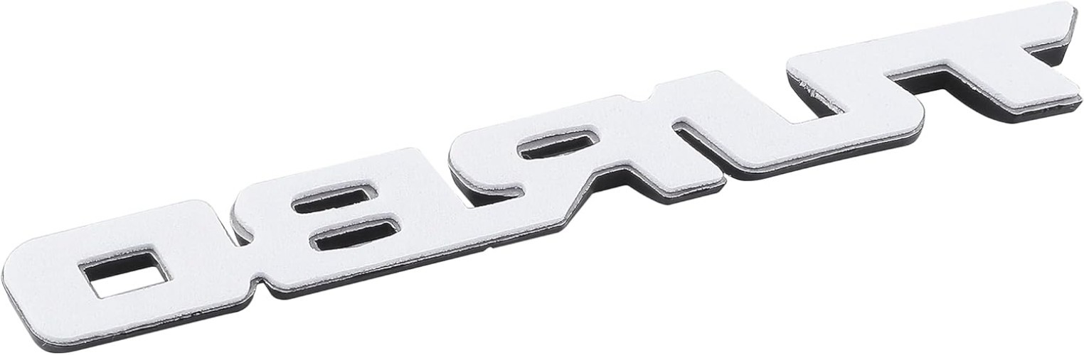 High-Quality 3D Turbo Emblem Badge for All Vehicle Types – Easy to Install