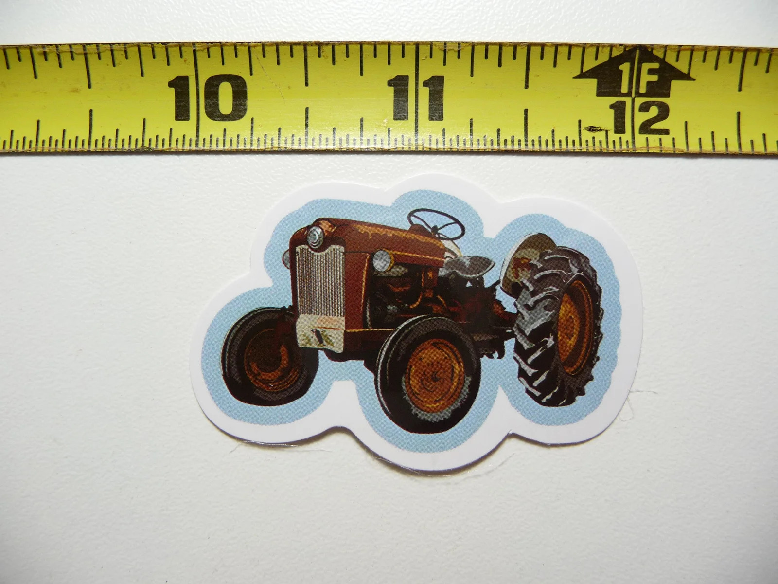 LEFT OLD TRACTOR METAL SEAT SMALL STICKER DECAL FARM FARMING COUNTRY FARMER