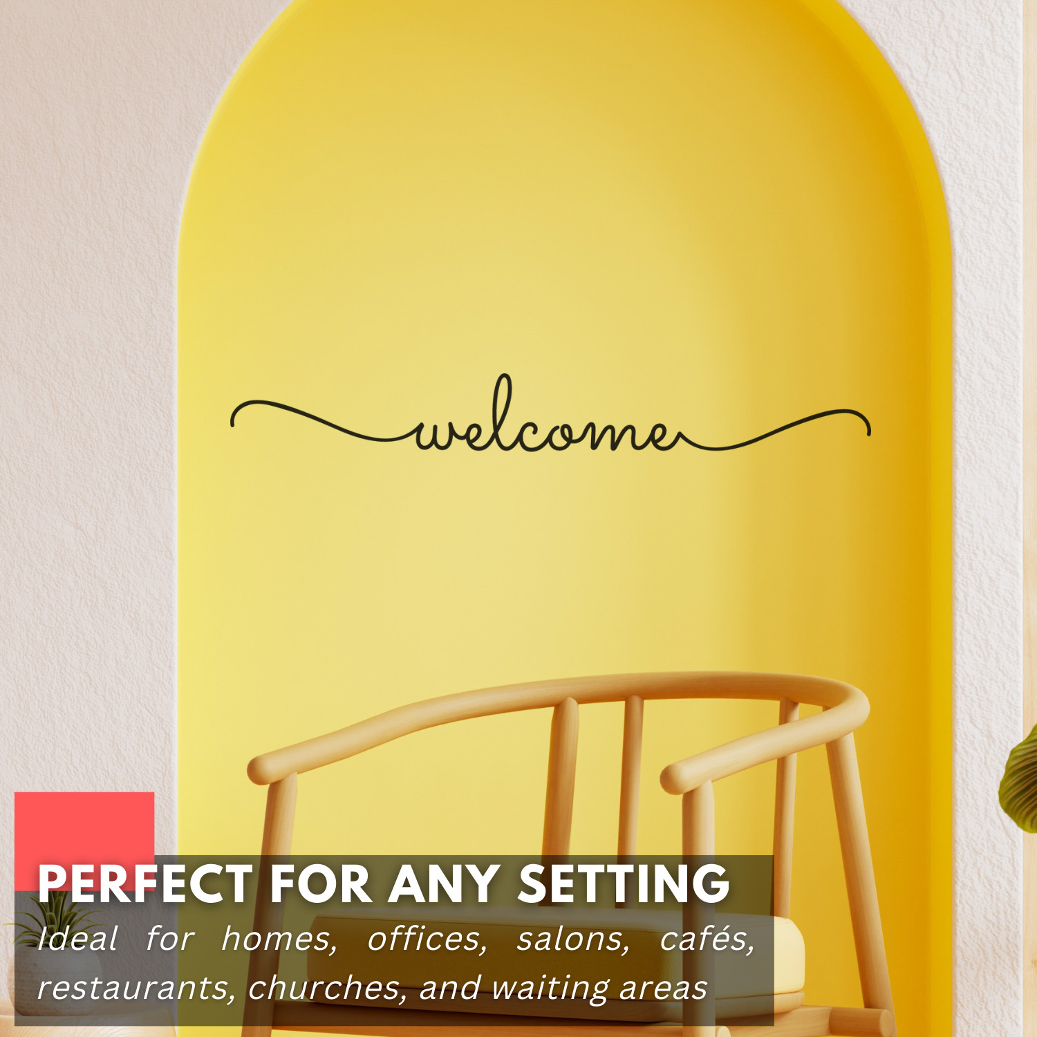 Welcome Inspirational Wall Decal Sticker Quote Home Vinyl Decor