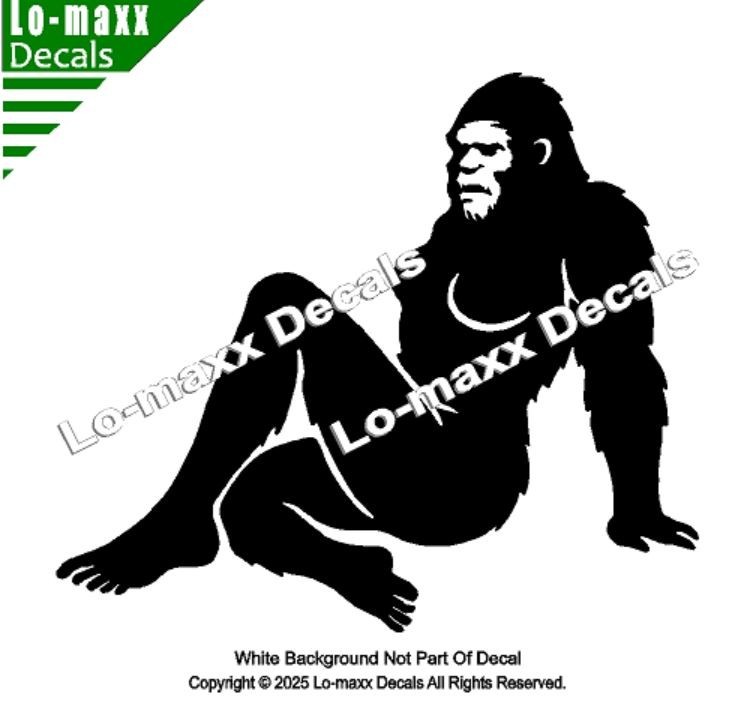 Sassy Squatch Bigfoot Vinyl Decal Funny Die Cut Sticker for Car Laptop Toolbox