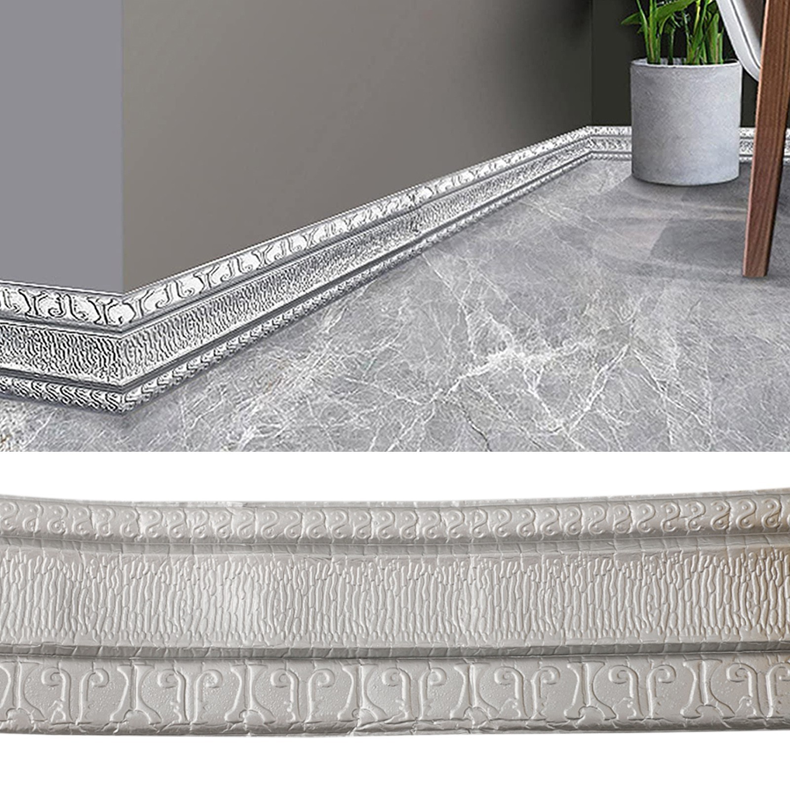 8CM??230CM Wall Trim Line Skirting Border Decor Sticker Wallstick Decor