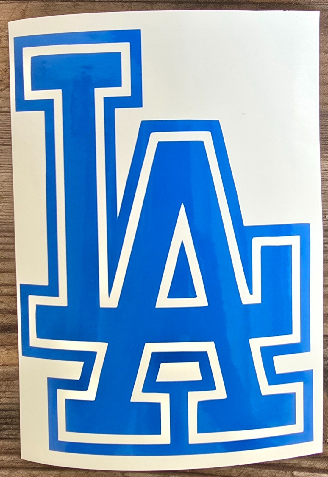 LA Dodgers LA Logo Vinyl Decal Windows Cars Trucks Laptops Lockers Starbucks Cup